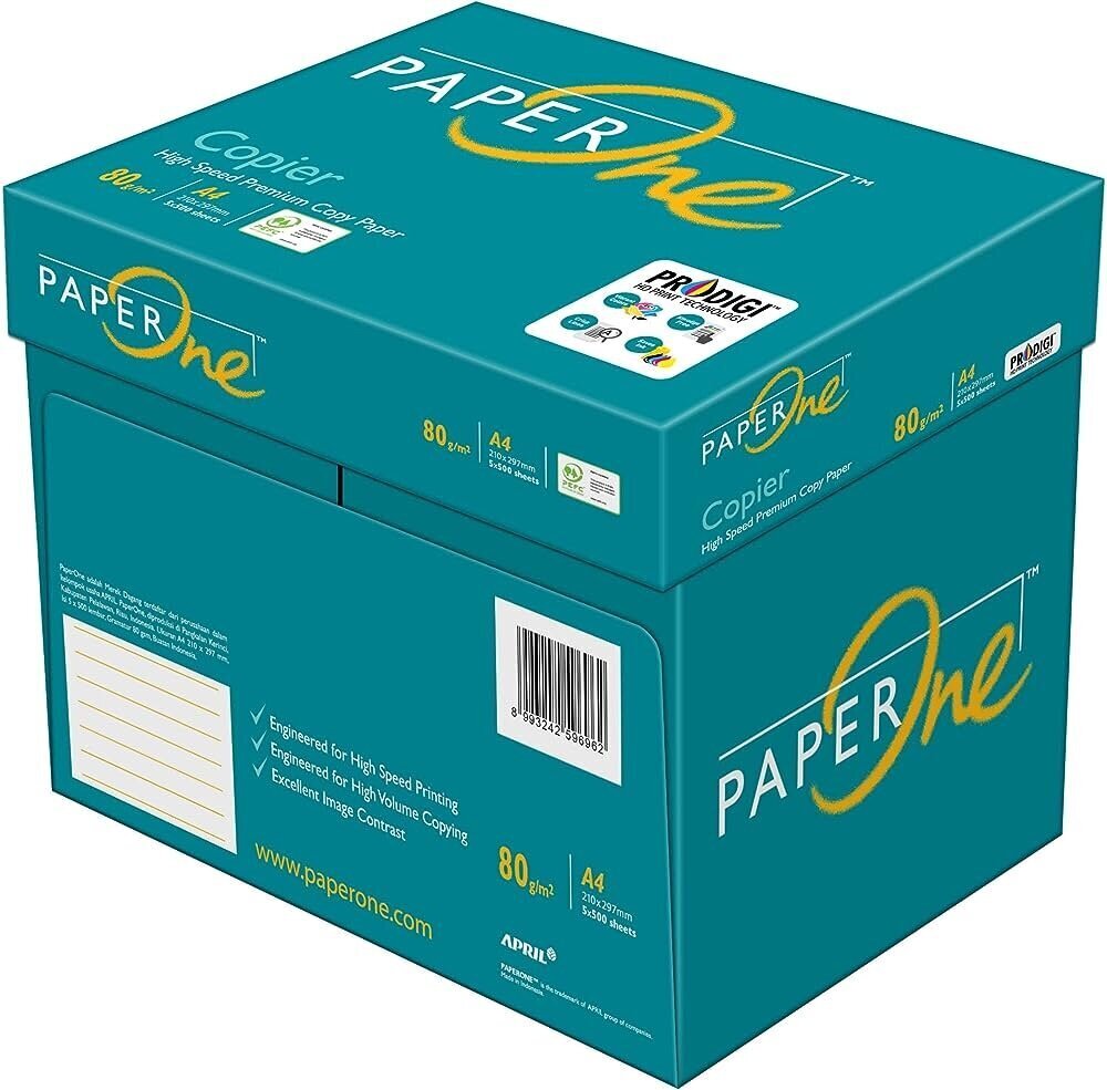 Kontoripaber Paper One, A4, 80gsm, 500 lehte цена и информация | Vihikud, märkmikud ja paberikaubad | kaup24.ee