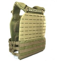 Taktikaline raskusvest STRONGMAN 18kg, Khaki цена и информация | Гантели, штанги, гири | kaup24.ee