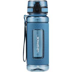 Бутылка для воды UZSPACE Tritan 800 мл без бисфенола, синяя цена и информация | Бутылки для воды | kaup24.ee