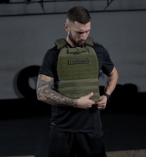 Taktikaline raskusvest STRONGMAN 18kg Army hind ja info | Hantlid, kangid, raskused | kaup24.ee