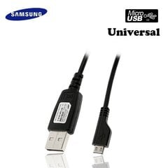 Samsung ECC1DU0BBK universaalne mikro-USB andme- ja laadimiskaabel (OEM) hind ja info | Mobiiltelefonide kaablid | kaup24.ee