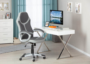 Игровое кресло Interlink Physis, серое/белое цена и информация | Офисные кресла | kaup24.ee