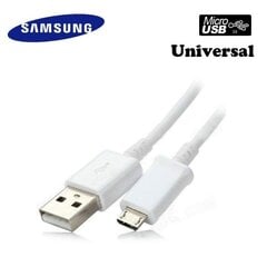 Универсальный кабель данных и зарядки Samsung ECB-DU4AWE G900 S5 / Micro USB 2.0, 1 м, белый (OEM) цена и информация | Кабели для телефонов | kaup24.ee