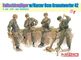 Kokkupandav mudel Dragon Fallschirmjäger Kurzer Granatwerfer42 Gen2, 1/35, 6373 hind ja info | Klotsid ja konstruktorid | kaup24.ee