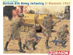 Kokkupandav mudel Dragon British 8th Army Infantry El Alamein 1942, 1/35, 6390 цена и информация | Конструкторы и кубики | kaup24.ee