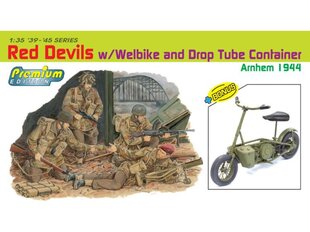 Dragon - Red Devils w/Welbike and Drop Tube Container (ARNHEM 1944), 1/35, 6585 цена и информация | Конструкторы и кубики | kaup24.ee