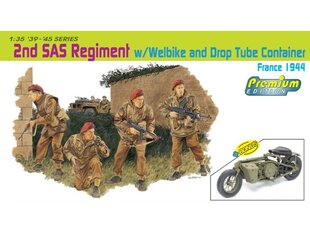 Dragon - 2nd SAS Regiment w/ Welbike and Drop Tube Container France 1944, 1/35, 6586 цена и информация | Конструкторы и кубики | kaup24.ee