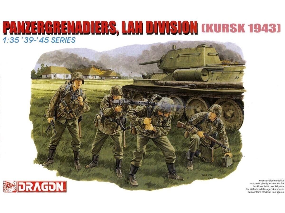 Dragon - Panzergrenadiers, LAH Division (Kursk 1943), 1/35, 6159 цена и информация | Klotsid ja konstruktorid | kaup24.ee