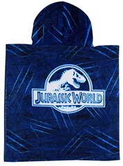 JURASSIC WORLD Хлопковое пончо, голубое, 50 x 100 см цена и информация | Полотенца | kaup24.ee