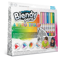 Loomingukomplekt Portfolio Blendy Pens hind ja info | Kunstitarbed, voolimise tarvikud | kaup24.ee