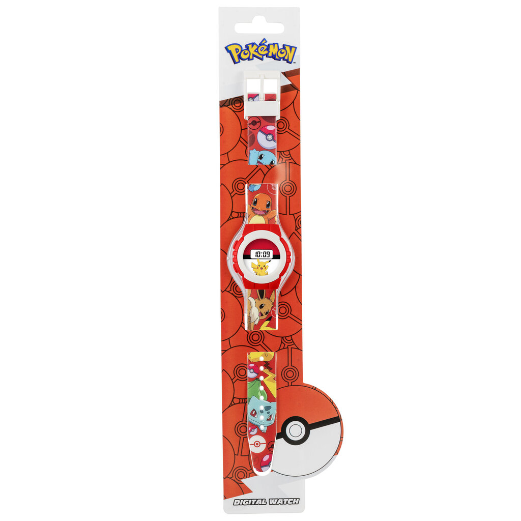 Digitaalne käekell Pokemon, punane цена и информация | Laste aksessuaarid | kaup24.ee