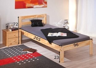 Voodi Bed Jana, pruun hind ja info | Voodid | kaup24.ee