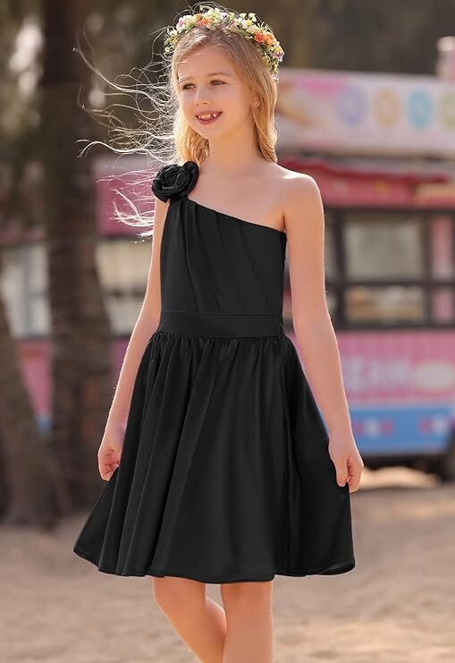 Kleit tüdrukutele Danna Belle, must hind ja info | Tüdrukute kleidid | kaup24.ee