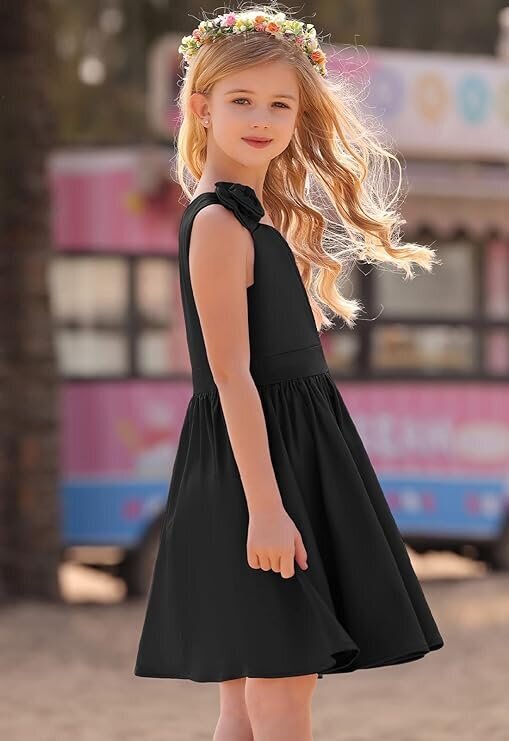 Kleit tüdrukutele Danna Belle, must hind ja info | Tüdrukute kleidid | kaup24.ee