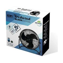 Põrandaventilaator EDM Freshwind tööstuslik Pöörlev Must 45 W hind ja info | Ventilaatorid | kaup24.ee