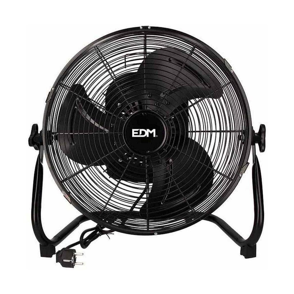 Põrandaventilaator EDM Freshwind tööstuslik Pöörlev Must 45 W hind ja info | Ventilaatorid | kaup24.ee