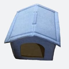 Складной домик для домашних животных Fanlinpt, 53x50x43, голубой цена и информация | Лежаки, домики | kaup24.ee