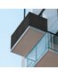 Rõdukate 0,9x5m terrassile, hall цена и информация | Päikesevarjud, markiisid ja alused | kaup24.ee