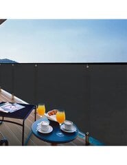 Rõdukate terrassile 6x1m, hall цена и информация | Зонты, маркизы, стойки | kaup24.ee