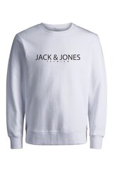 Мужской спортивный свитер Jack & Jones 12256972BRIGHTWHITE, белый цена и информация | свитер e193 - черный | kaup24.ee