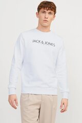 Мужской спортивный свитер Jack & Jones 12256972BRIGHTWHITE, белый цена и информация | Мужские свитера | kaup24.ee