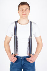 Подтяжки X Jeans DMAX40MIXGRAYBLUE-OS, разноцветный цена и информация | Мужские ремни | kaup24.ee