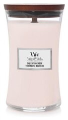 Ароматическая свеча WoodWick Sheer Tuberose 609,5 г цена и информация | Подсвечники, свечи | kaup24.ee