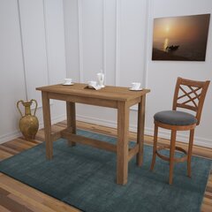 Обеденный стол Asir Barra, коричневый цена и информация | Кухонные и обеденные столы | kaup24.ee