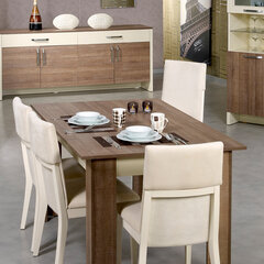 Обеденный стол Asir Bois, коричневый цена и информация | Кухонные и обеденные столы | kaup24.ee