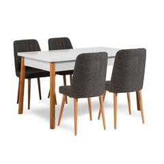 обеденный комплект из 6 предметов Asir Costa 1053 2 AB, серый/коричневый цена и информация | Комплекты мебели для столовой | kaup24.ee