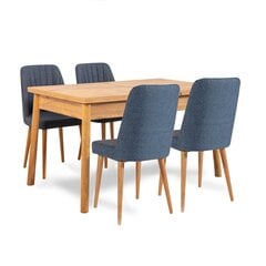обеденный комплект из 6 предметов Asir Costa Atlantic, синий/коричневый цена и информация | Комплекты мебели для столовой | kaup24.ee