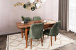 2 tooliga komplekt Kalune Design Dallas 558 V2, roheline hind ja info | Söögilaua toolid, köögitoolid | kaup24.ee