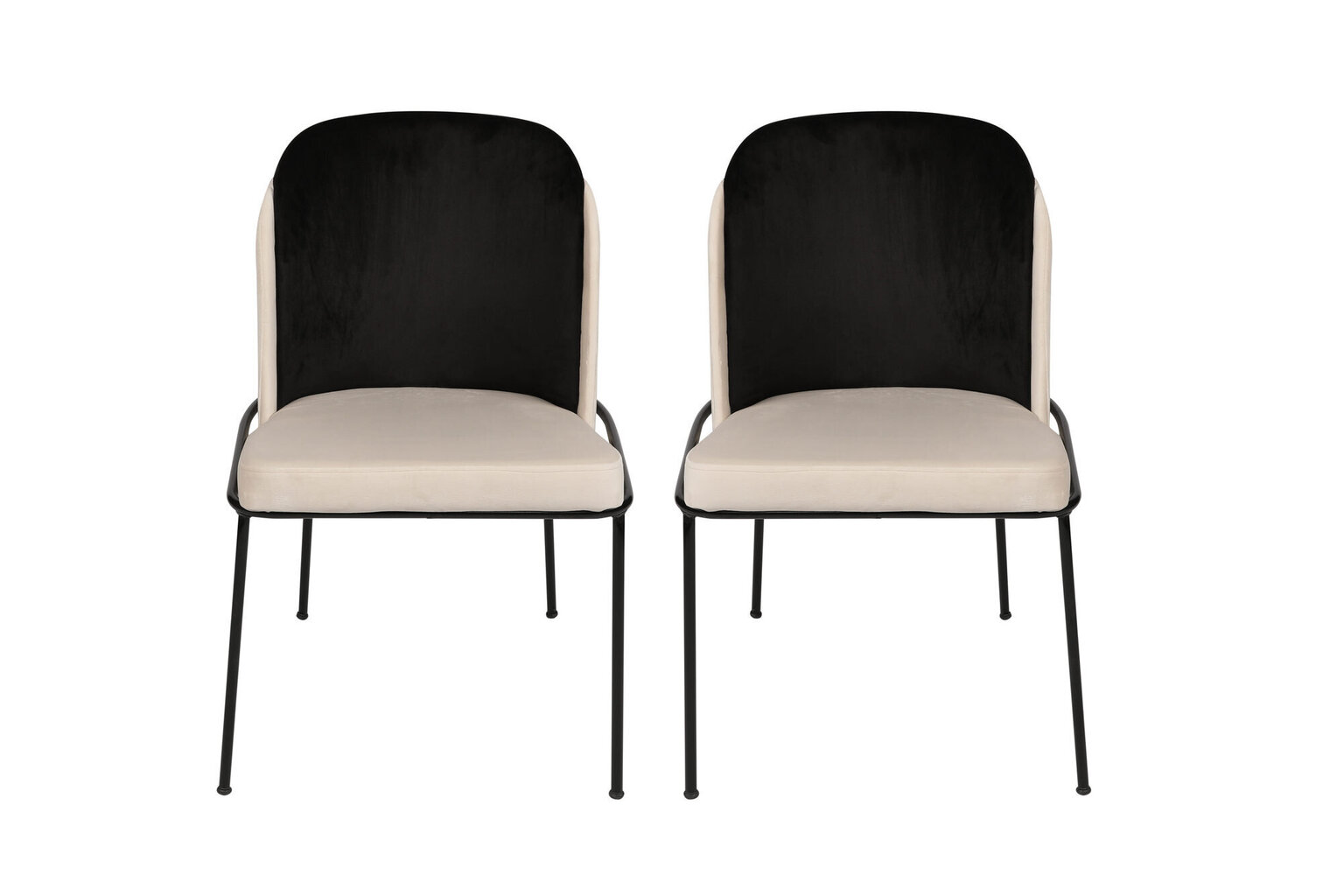 2-tooliline komplekt Kalune Design Dore 145 V2, must/valge hind ja info | Söögitoolid, baaritoolid | kaup24.ee