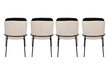 4 tooli komplekt Kalune Design Dore 145 V4, must/valge hind ja info | Söögitoolid, baaritoolid | kaup24.ee