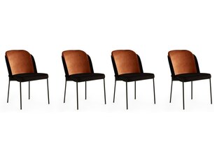 4 tooli komplekt Kalune Design DR 147 V4, must hind ja info | Söögilaua toolid, köögitoolid | kaup24.ee