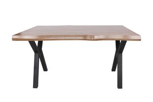 Обеденный стол Asir Efor 1412, коричневый/черный цена и информация | Кухонные и обеденные столы | kaup24.ee