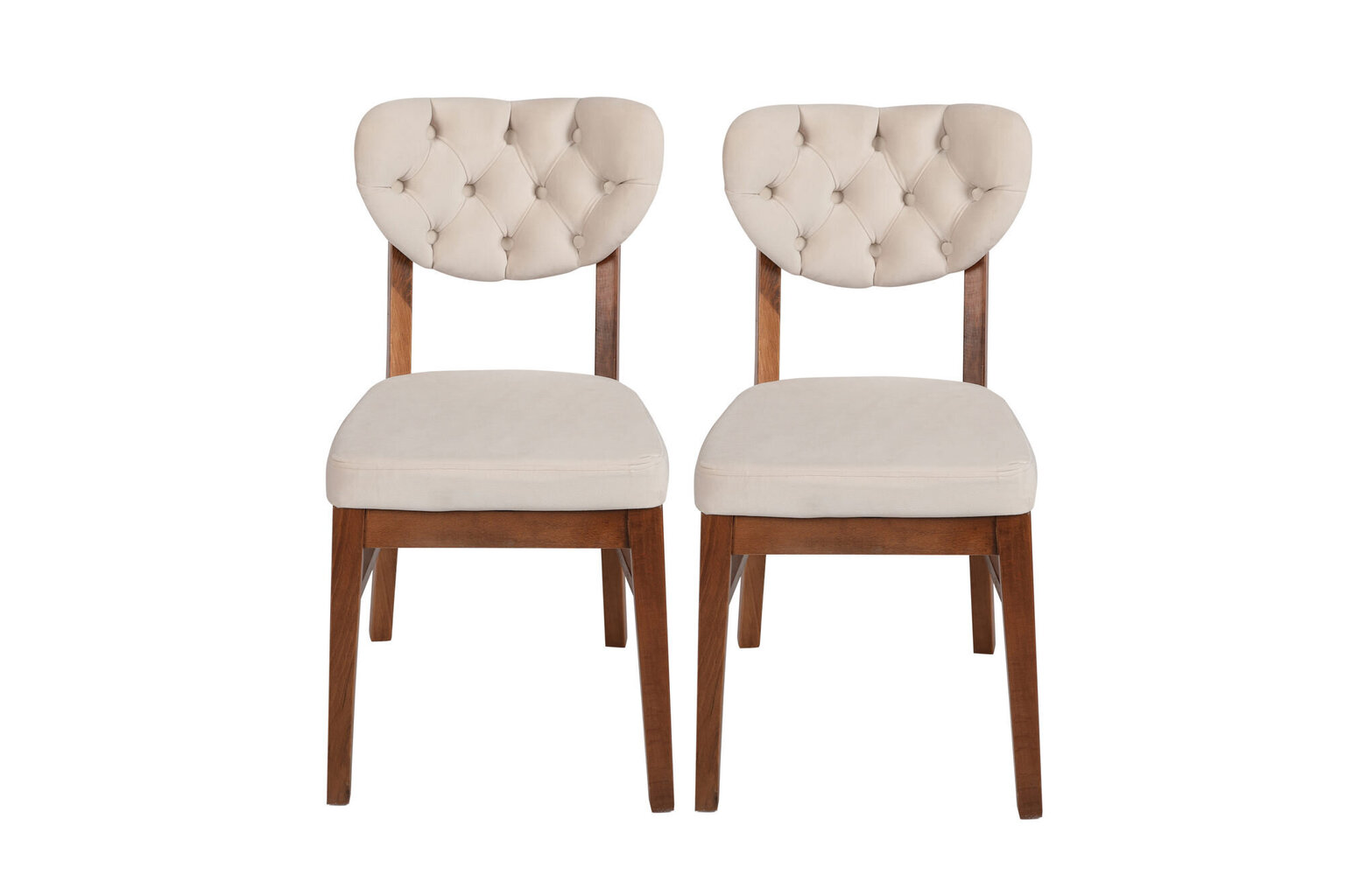 2 tooliga komplekt Kalune Design Elma 760 V2, beež hind ja info | Söögitoolid, baaritoolid | kaup24.ee
