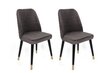 Komplektis 4 tooli Kalune Design Hugo 361 V4, hall hind ja info | Söögitoolid, baaritoolid | kaup24.ee