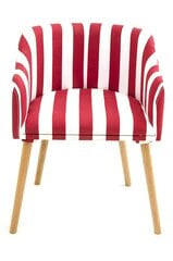 Обеденный стул Kalang, красный/белый цена и информация | Стулья для кухни и столовой | kaup24.ee