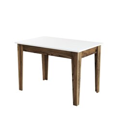Обеденный стол Asir Kiev 505, коричневый/белый цена и информация | Кухонные и обеденные столы | kaup24.ee