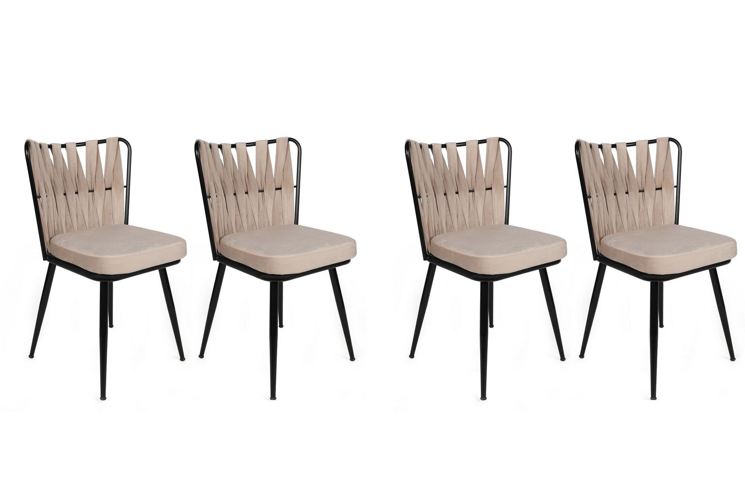 4 tooli komplekt Kalune Design Kusakli 221 V4, beež hind ja info | Söögitoolid, baaritoolid | kaup24.ee