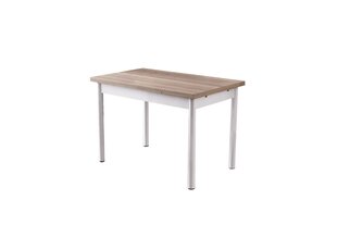 Обеденный стол Asir Polo - 1302, коричневый/белый цена и информация | Кухонные и обеденные столы | kaup24.ee