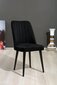 4 tooli komplekt Kalune Design Polo, must цена и информация | Söögitoolid, baaritoolid | kaup24.ee