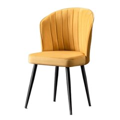 4 tooliga komplekt Kalune Design Rubi, kollane цена и информация | Стулья для кухни и столовой | kaup24.ee