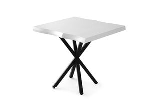 Обеденный стол Asir Safir - 1461, белый/черный цена и информация | Кухонные и обеденные столы | kaup24.ee