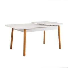 обеденный комплект из 5 предметов Asir Santiago, белый/черный цена и информация | Комплекты мебели для столовой | kaup24.ee