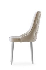 Komplektis 4 tooli Kalune Design Seyhan, beež/valge hind ja info | Söögilaua toolid, köögitoolid | kaup24.ee