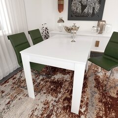 Обеденный стол Asir Single 120, белый цена и информация | Кухонные и обеденные столы | kaup24.ee