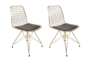 Комплект из 2-х стульев Kalune Design Tivoli 273 V2, золотой цена и информация | Стулья для кухни и столовой | kaup24.ee