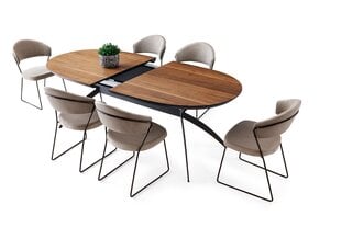Обеденный стол Asir TY - 971, коричневый/черный цена и информация | Кухонные и обеденные столы | kaup24.ee